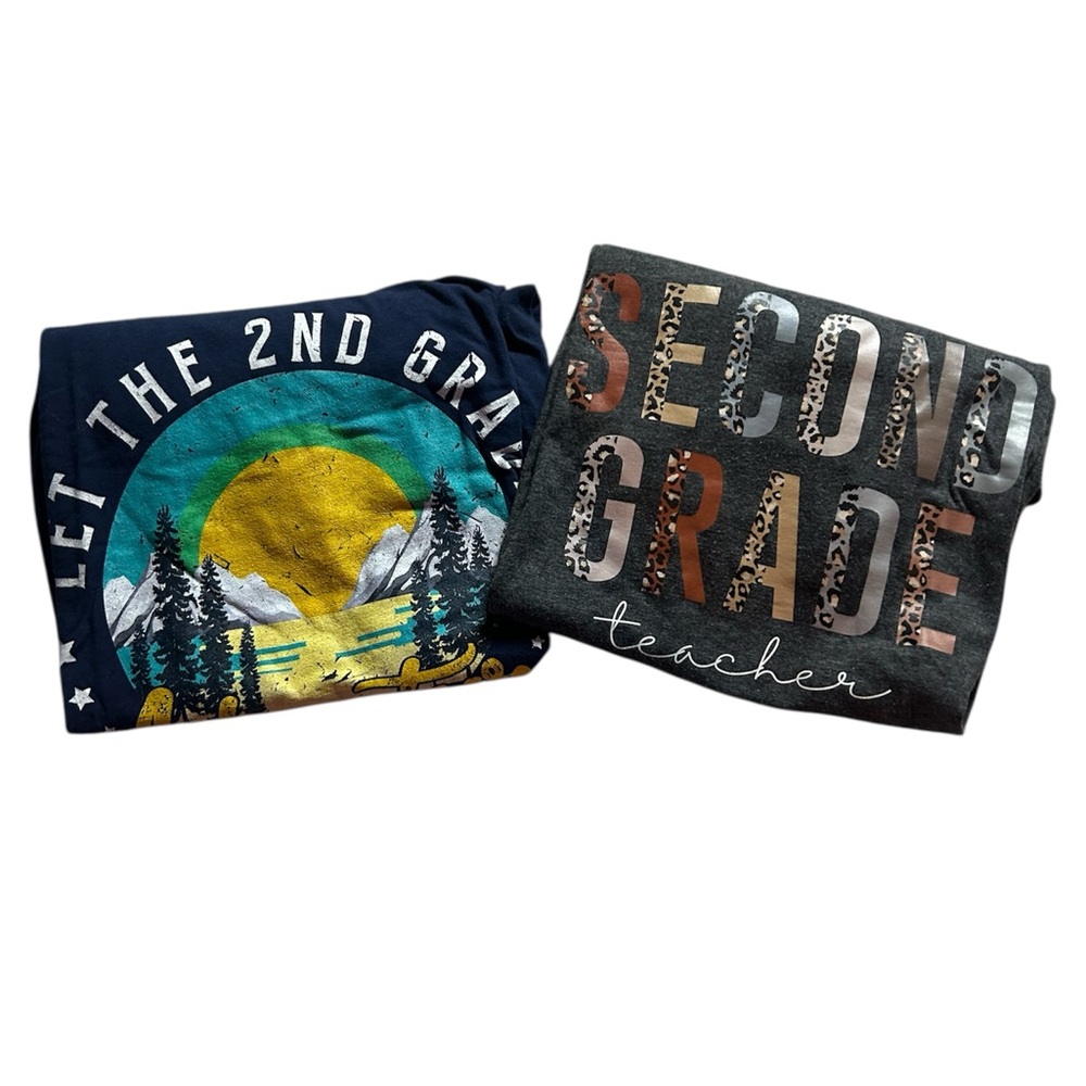 Second Grade Teacher T-Shirts (Set of 2)